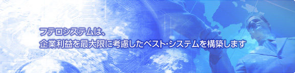 フテロシステムは、企業利益を最大限に考慮したベストシステムを構築します